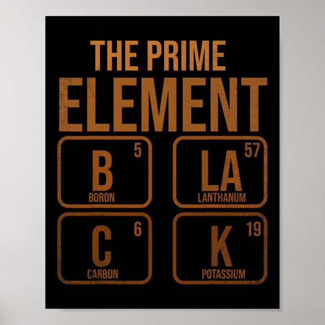 Black The Prime Element  Poster (Front)