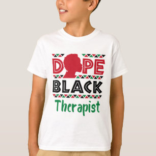 Black Therapist Mental Health Psychology Counselin T-Shirt