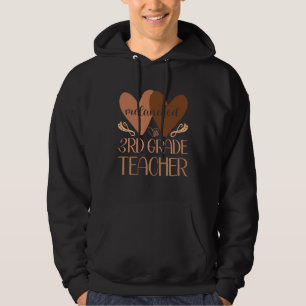 Black Third Grade Teacher Black History Women Afri Hoodie