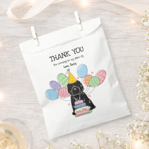 Black Tibetan Terrier Birthday Thank You Favour Ba Favour Bags