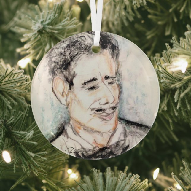 Black Tie Affair Glass Tree Decoration (Insitu)