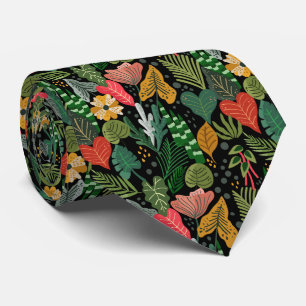 Black Tie and Multicolored Underwater Plants