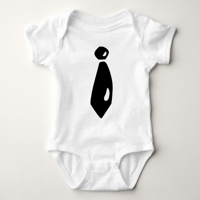Black Tie Baby Bodysuit (Front)