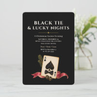 Black Tie Christmas Casino Night Gaming Party