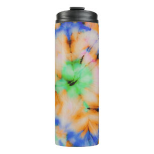 Black Tie Dye, Grungy Vintage. Thermal Tumbler