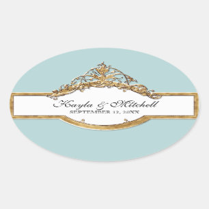 Black Tie Elegance 2, Golden Matching Sticker Seal