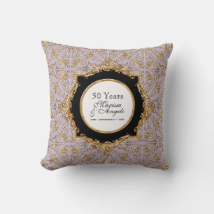Black Tie Elegance 2, Golden Wedding Anniversary Cushion