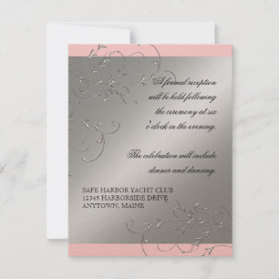 Black Tie Elegance, Reception Invitations