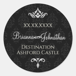 Black Tie Envelope Stickers