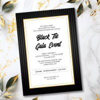 Black Tie Gala Business Professional Dinner