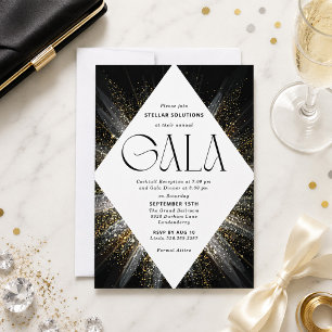 Black Tie Gala Invitation Sparkle