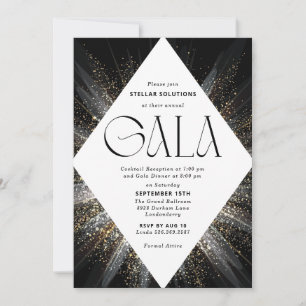 Black Tie Gala Invitation Sparkle