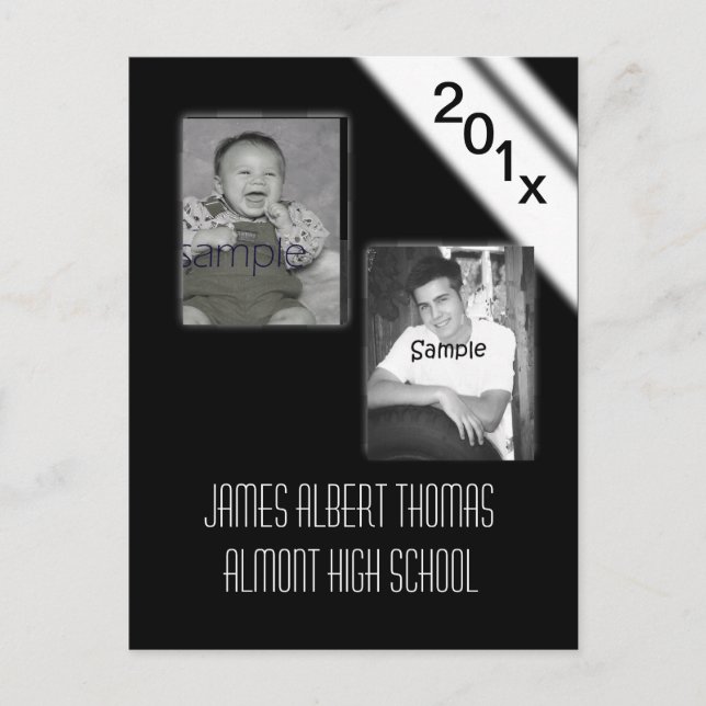 Black Tie Grad Card (Front)