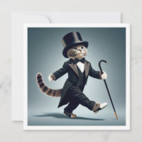 Black tie party, dance competition, cat