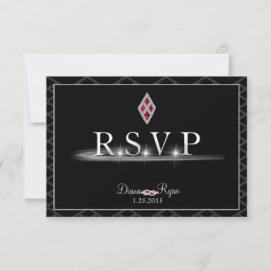 Black Tie RSVP Card