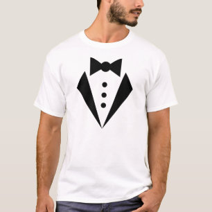Black TIE Tuxedo T-Shirt