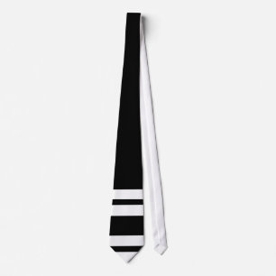 Black Tie With White Stripes