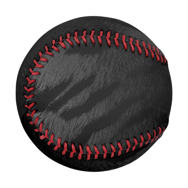 Black Tiger Skin Print New Baseball (Front Left)