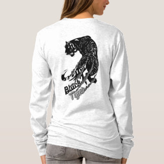 Black Tiger Vector Art with Black Tiger Text T-Shirt