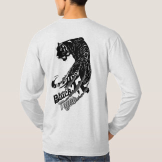 Black Tiger Vector Art with Black Tiger Text T-Shirt