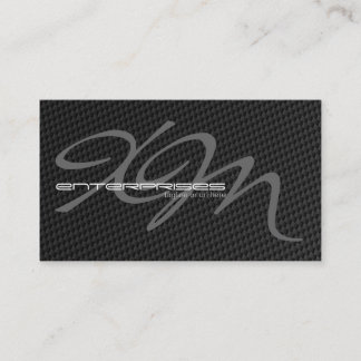 Black Tightly Woven Carbon Fibre Textured Business Card