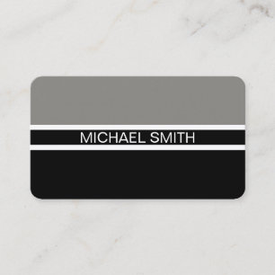 Black Titanium Professional Elegant Modern Business Card