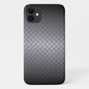 Black to Gray Diamondplate Steel Background Art Case-Mate iPhone Case