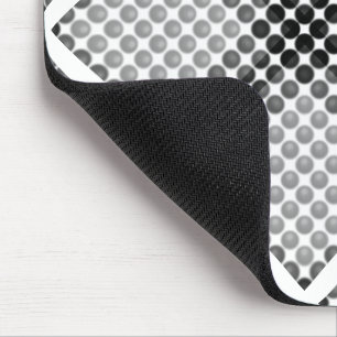 Black to grey balls or holes, cross-aligned square mouse pad