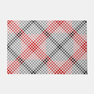 Black to red balls or holes, forming weird squares doormat