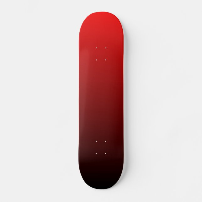 Black to Red Gradient Skateboard (Front)