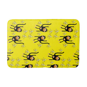 Black To School Little Monkey Bath Mat
