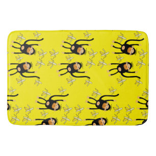 Black To School Little  Monkey Bath Mat