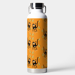 Black To School Little  Monkey Water Bottle