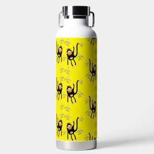 Black To School Little  Monkey Water Bottle
