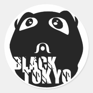 Black-Tokyo x Lamebot Feeding Frenzy Slaps Classic Round Sticker