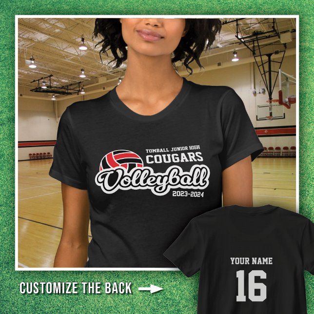 Black Tomball JH Cougars Volleyball 2023-2024  T-Shirt (Creator Uploaded)