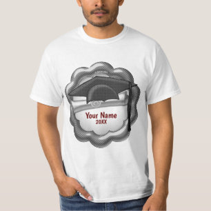 Black Tone Grad Cap custom t-shirt