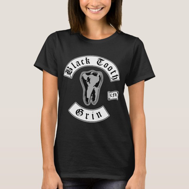 Black Tooth Grin T-Shirt (Front)