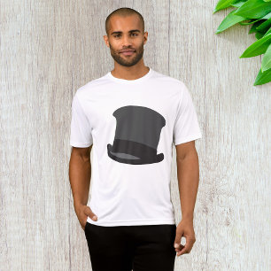 Black Top Hat Mens Active T-Shirt