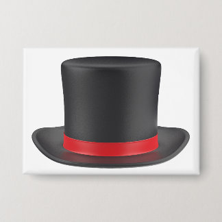 Black top hat with red ribbon