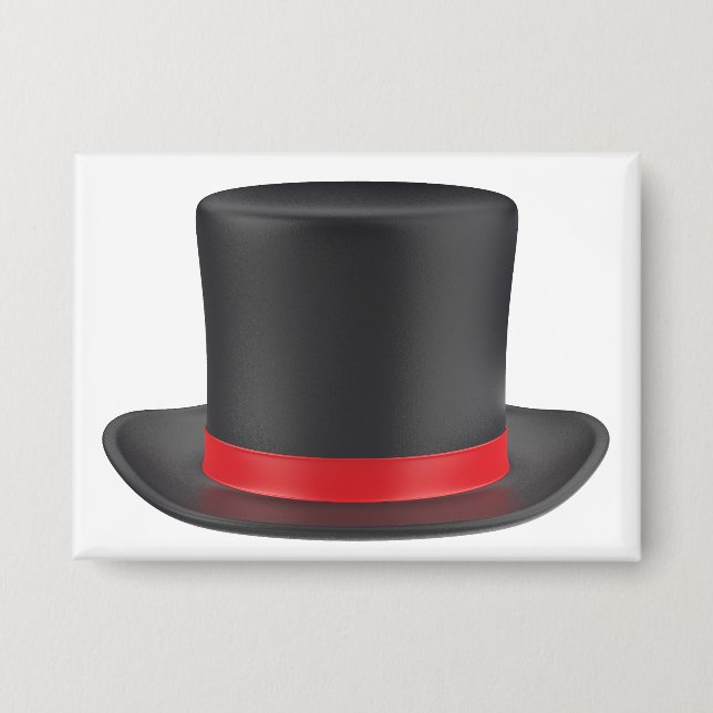 Black top hat with red ribbon (Front)