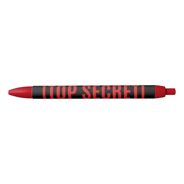 Black Top Secret Ink Pen (Front)