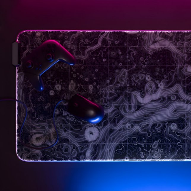 black topographic desk mat (Creator Uploaded)