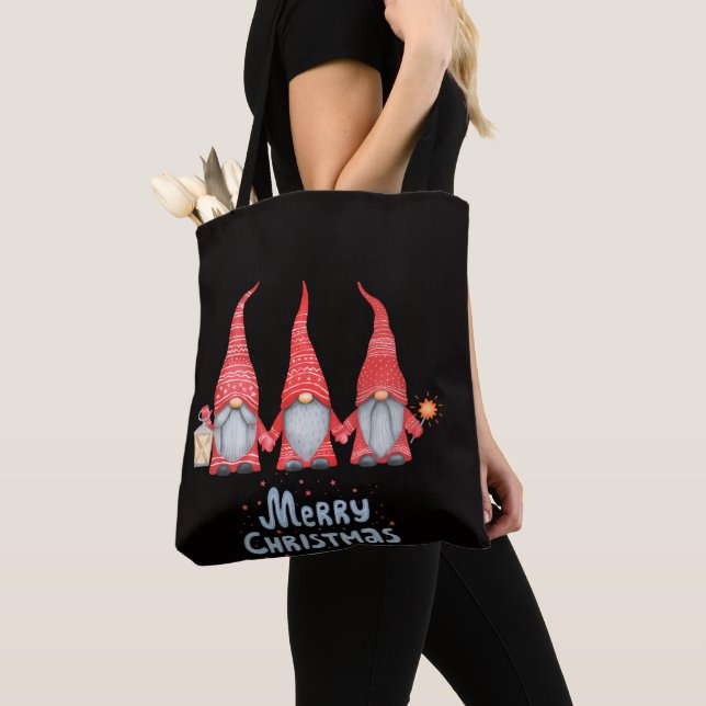 Black Tote Bag (Close Up)