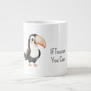 Black Toucan Bird   Large Coffee Mug