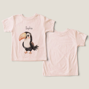 Black Toucan Bird Peach Beak