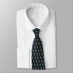 Black Toucans Tie Armani Grey