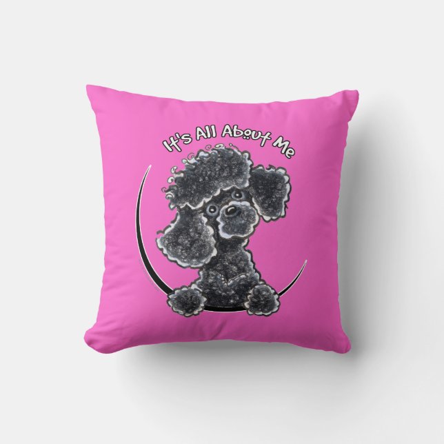 Black Toy Poodle IAAM Cushion (Front)