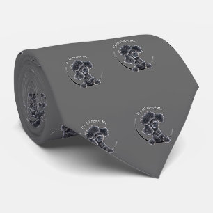 Black Toy Poodle IAAM Tie