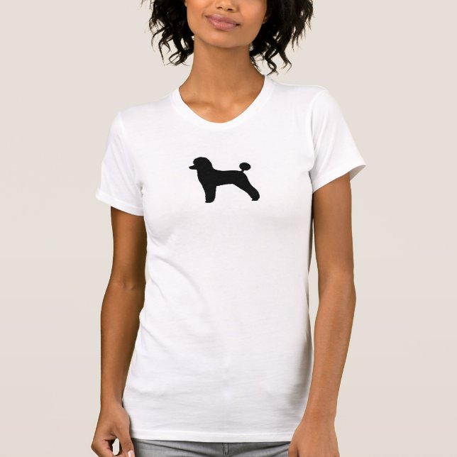 Black Toy Poodle Silhouette | Dog Breed T-Shirt (Front)